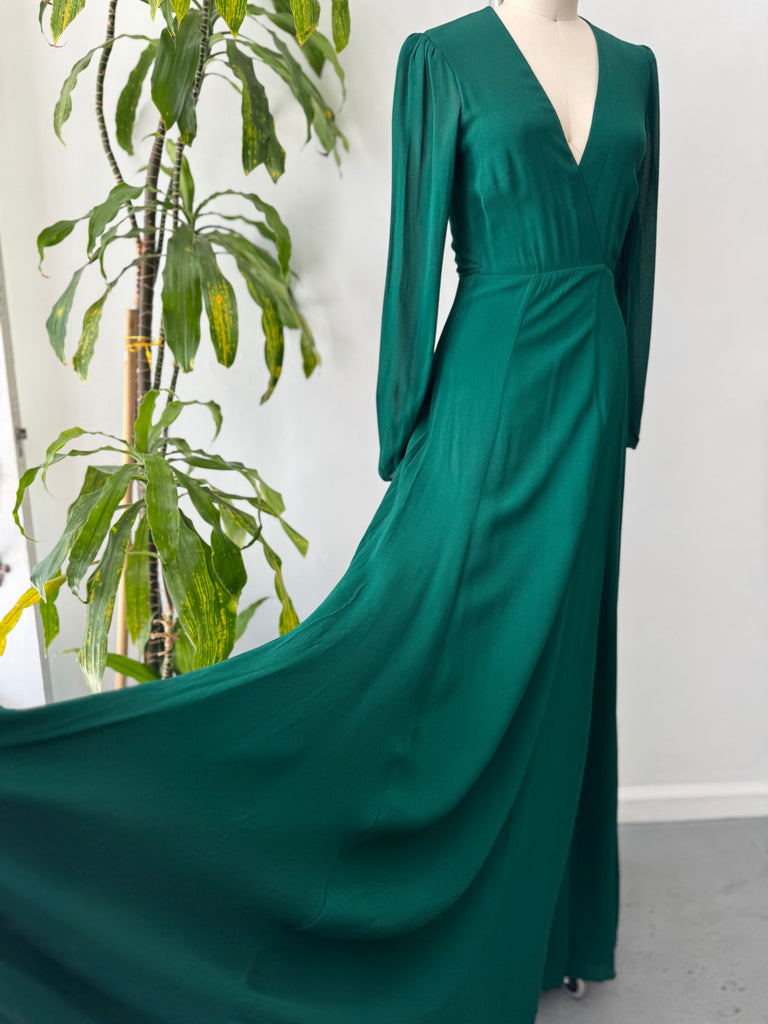 Jewel Toned reformation wrap dress