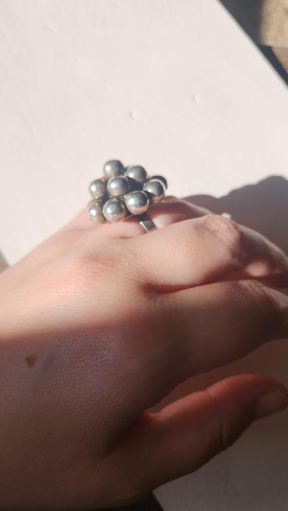 Sterling silver adjustable ring