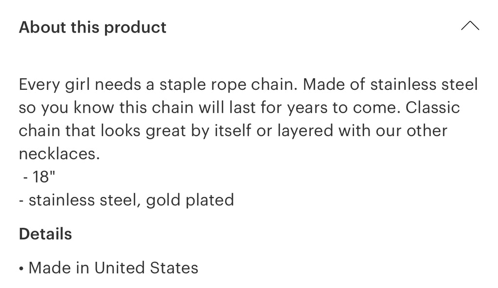 Mini Rope Chain