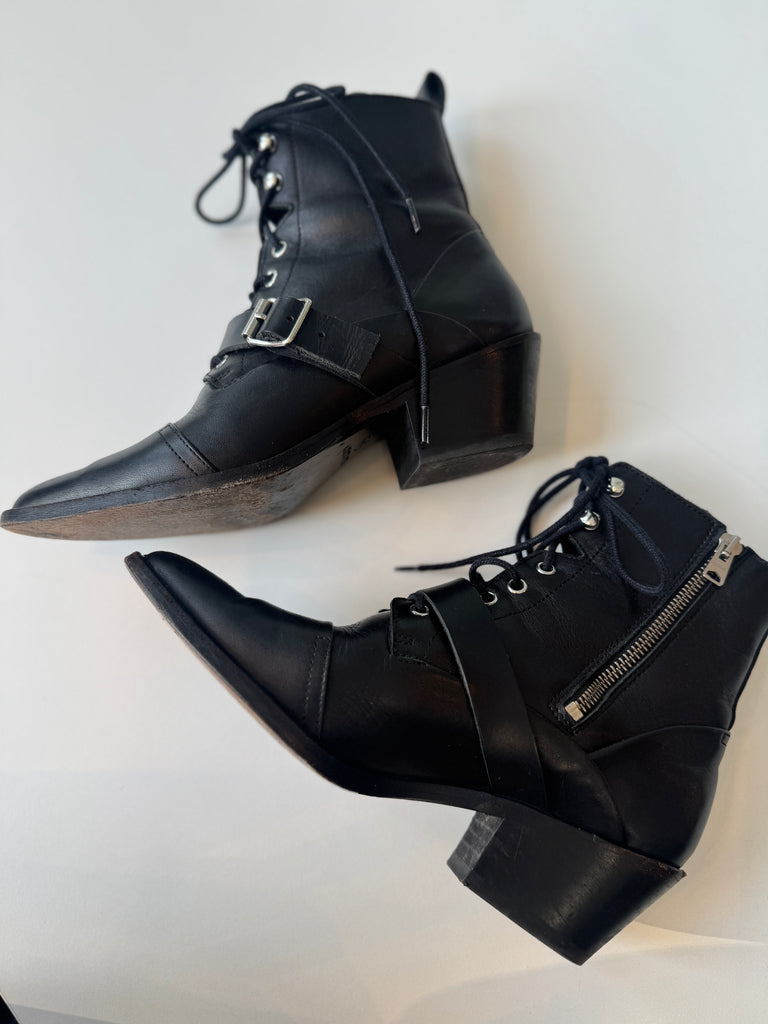All saints leather boots size 38 | 7.5