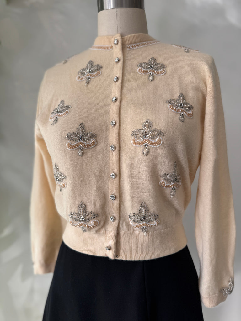 1940’s bullocks Wilshire cashmere cardigan sweater