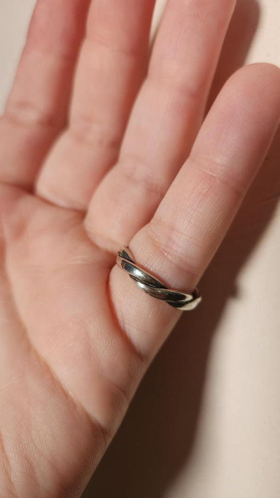 Vintage Sterling wrap ring size 7.25