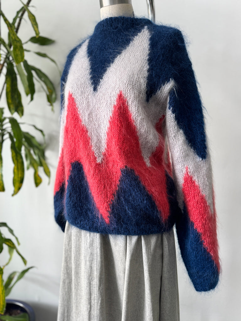 Vintage handmade mohair sweater