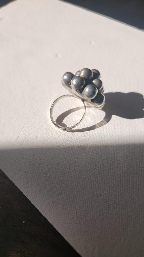 Sterling silver adjustable ring