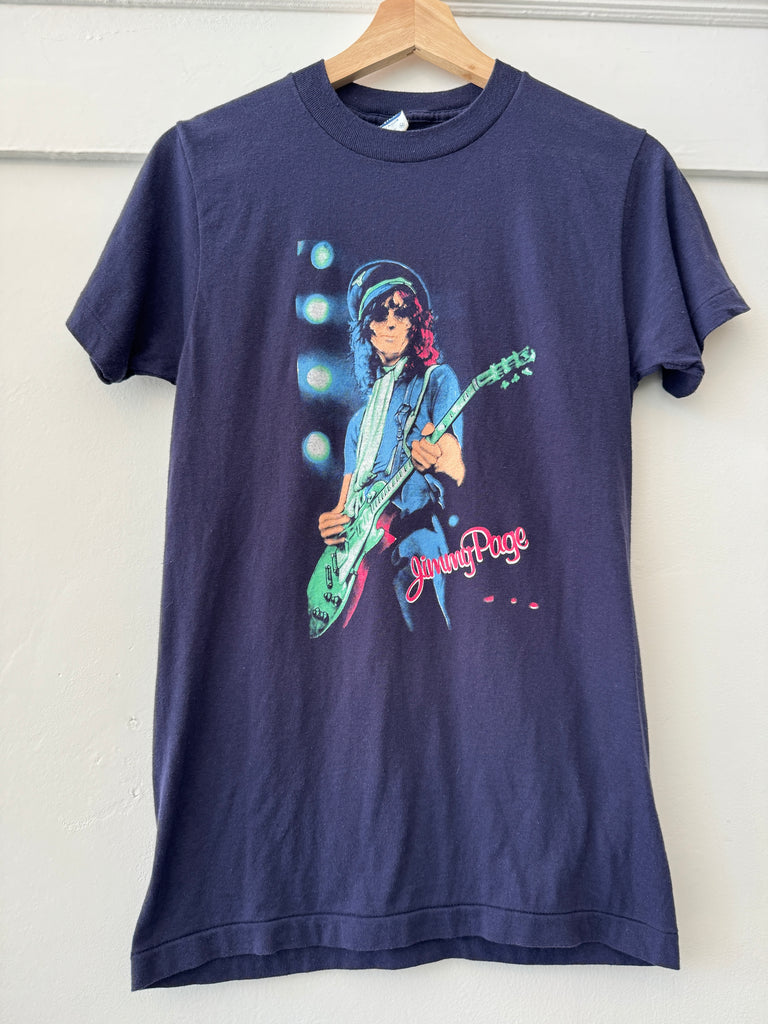 Vintage Jimmy Page tour t shirt single front