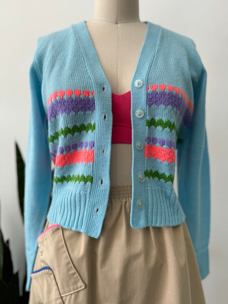 1970's Vintage knit cardigan sweater