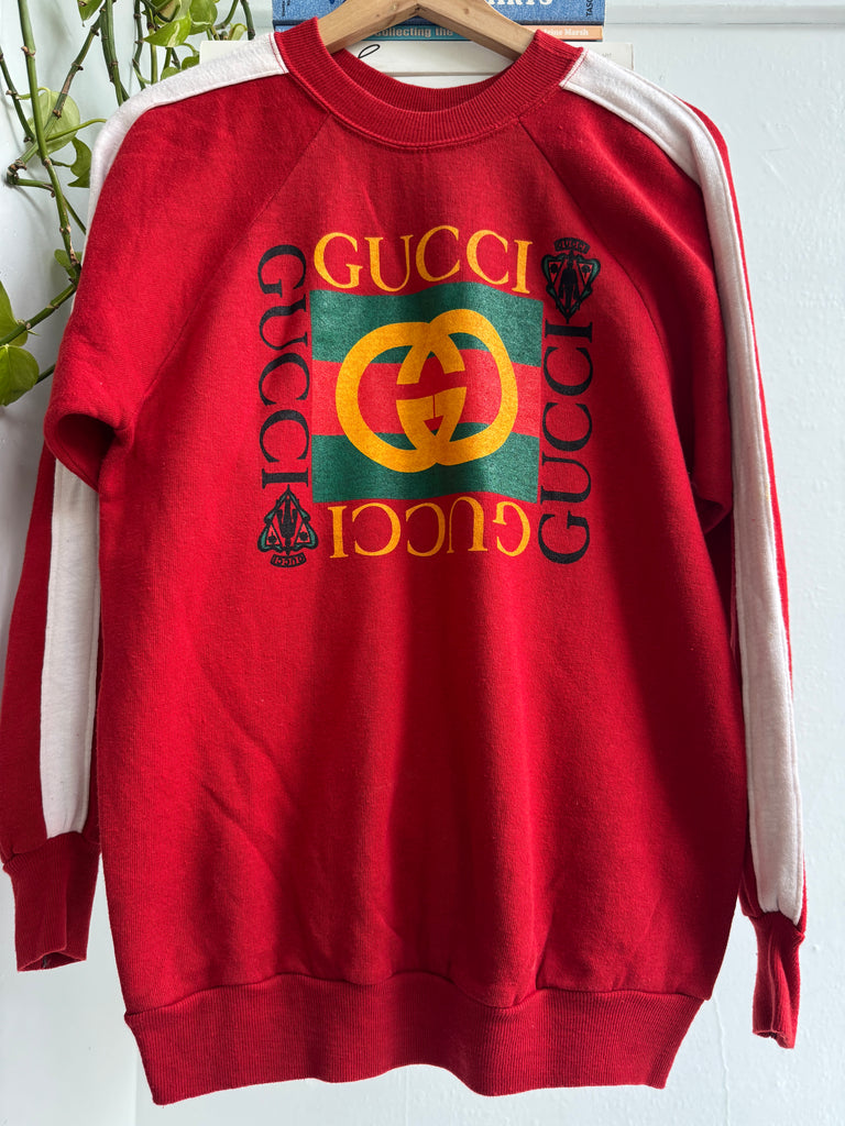 Faux on vintage raglan sweatshirt
