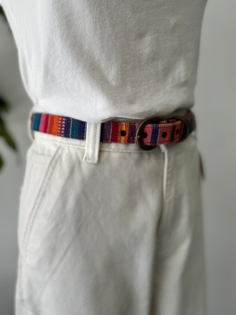Fabric/leather belt waist excellent condition”28-32”