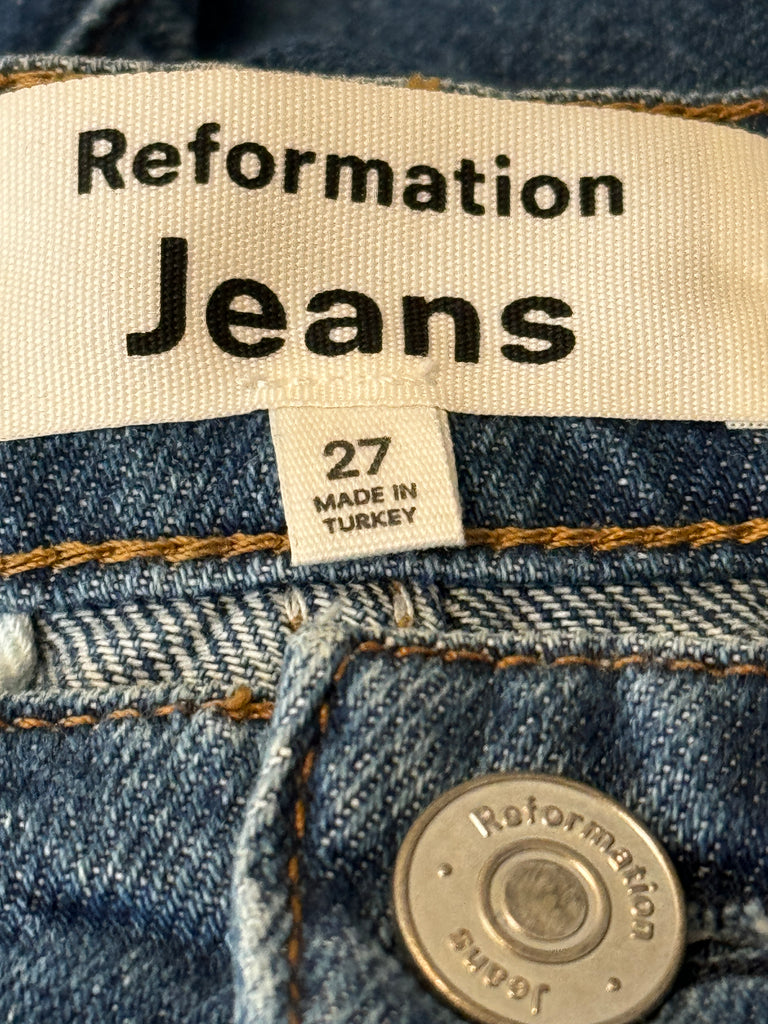 Reformation denim jeans “27-30”