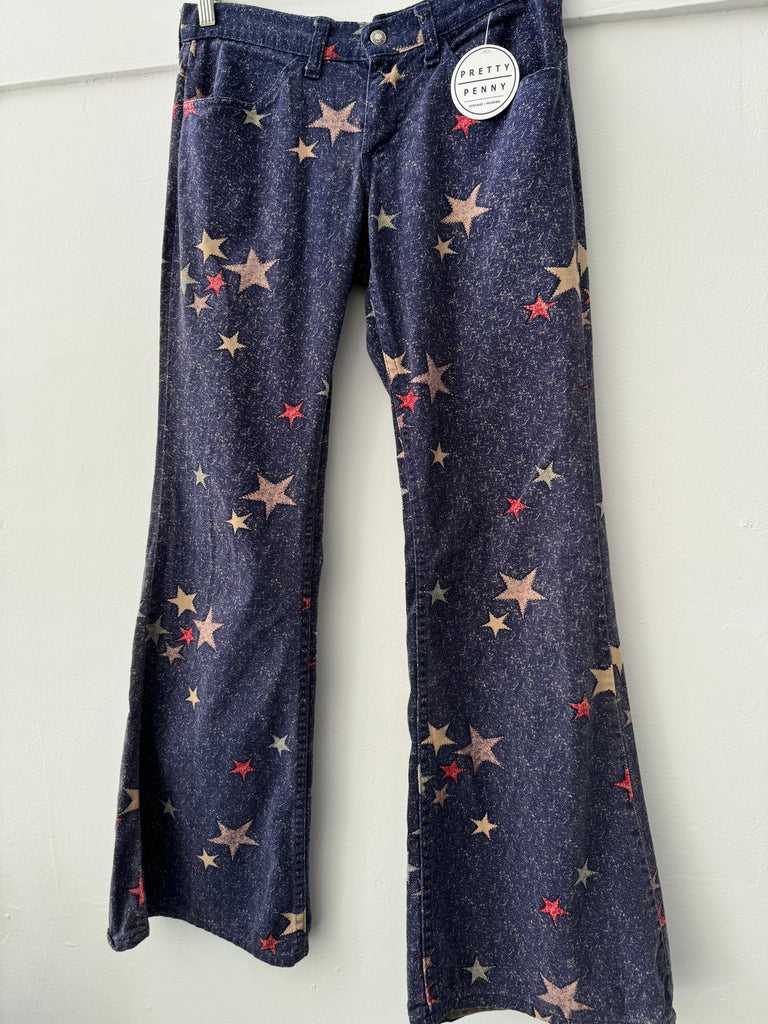 1960’s Vintage LEVI star printed pants