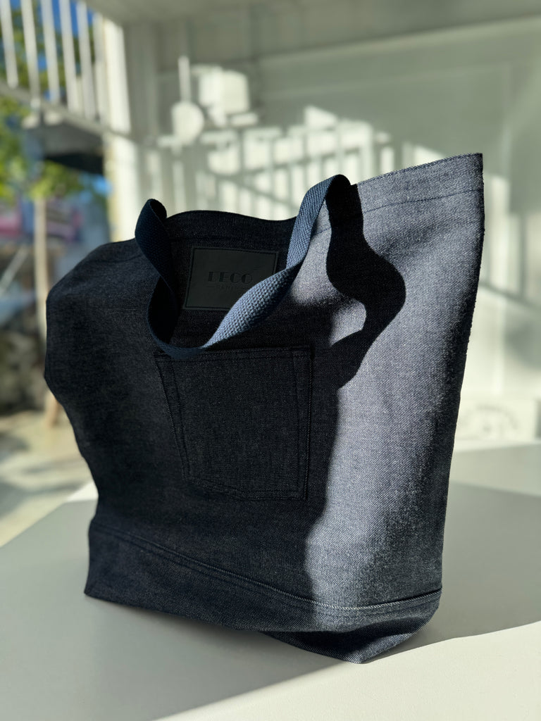 Deco Denim tote bag