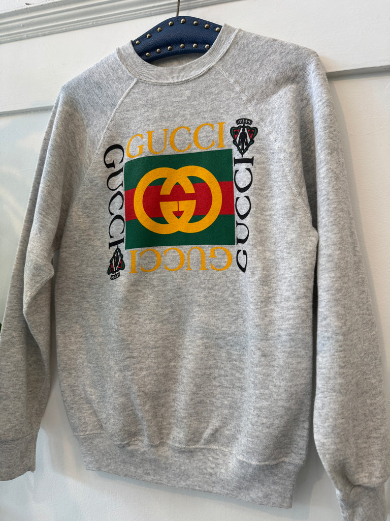 Vintage raglan with faux Gucci