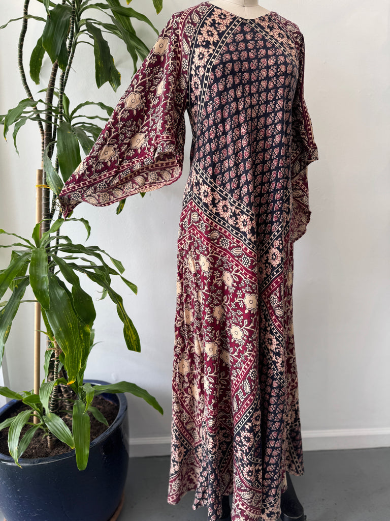 1970’s hand blocked Indian cotton dress