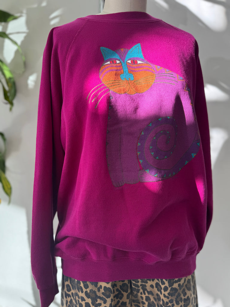 Vintage laurel burch San Francisco raglan sweatshirt