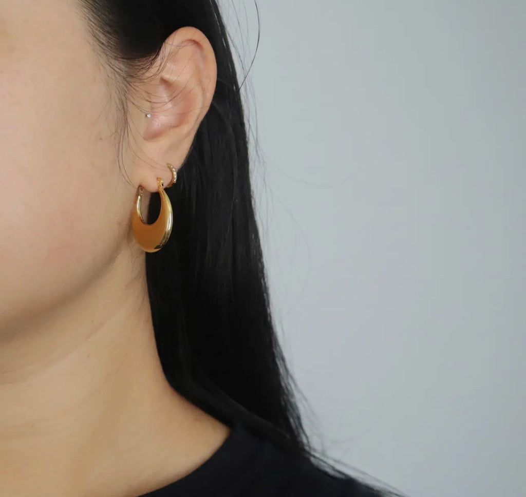 Flat moon hoops