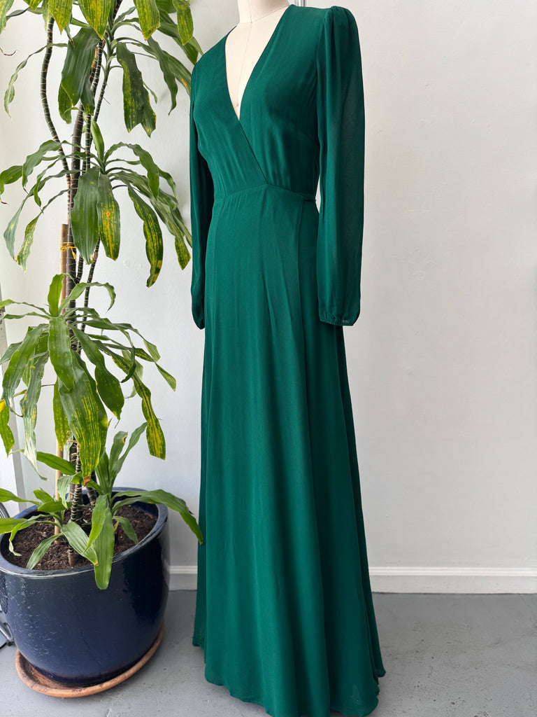 Jewel Toned reformation wrap dress