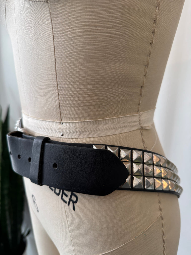 Vintage studded punk belt