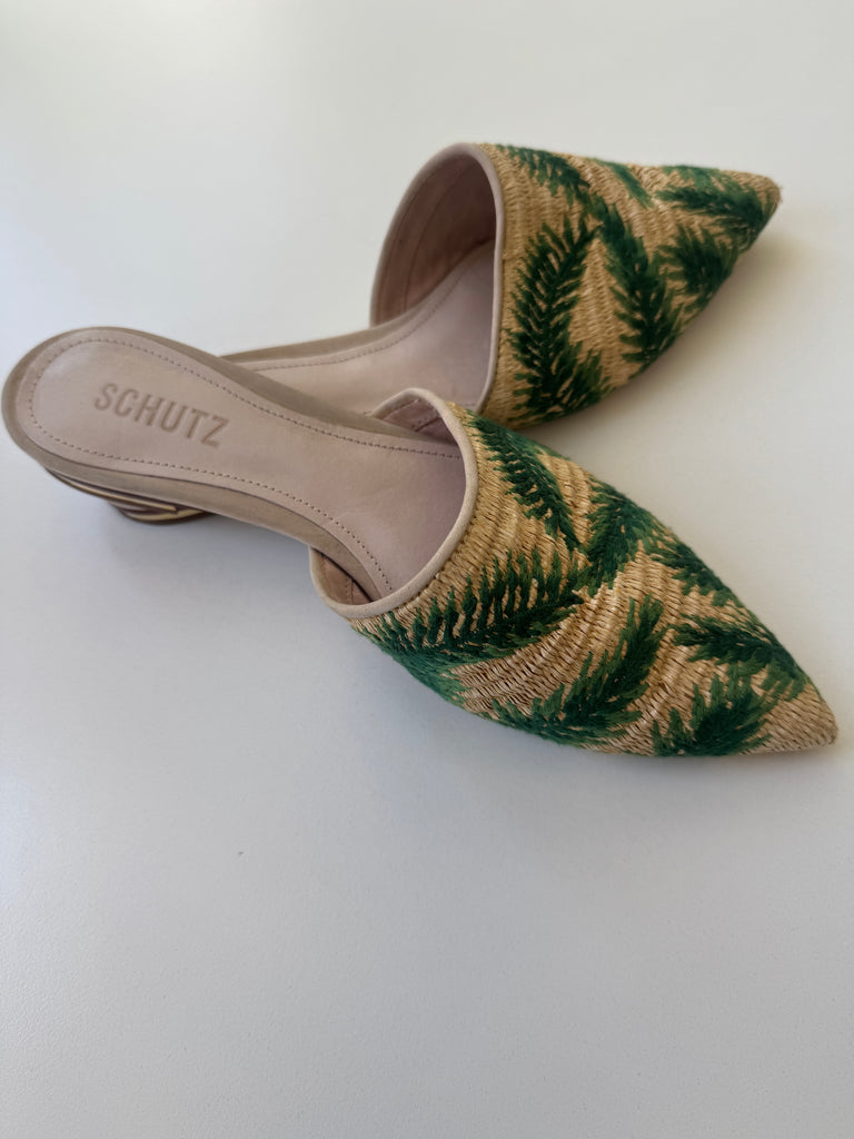 Designer SCHUTZ mule flats