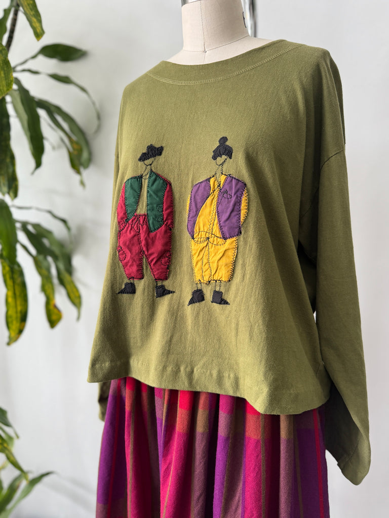 Handmade wearable art one of a kind shirt