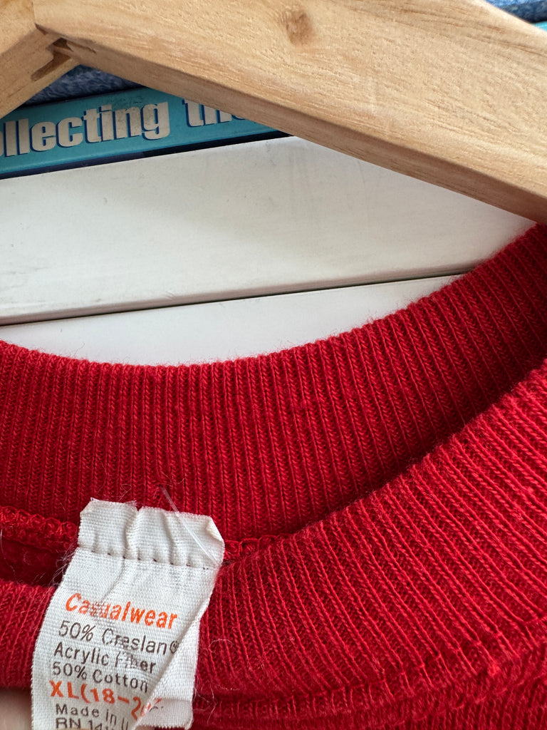 Faux on vintage raglan sweatshirt