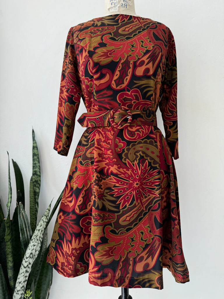 Vintage fall print Dress