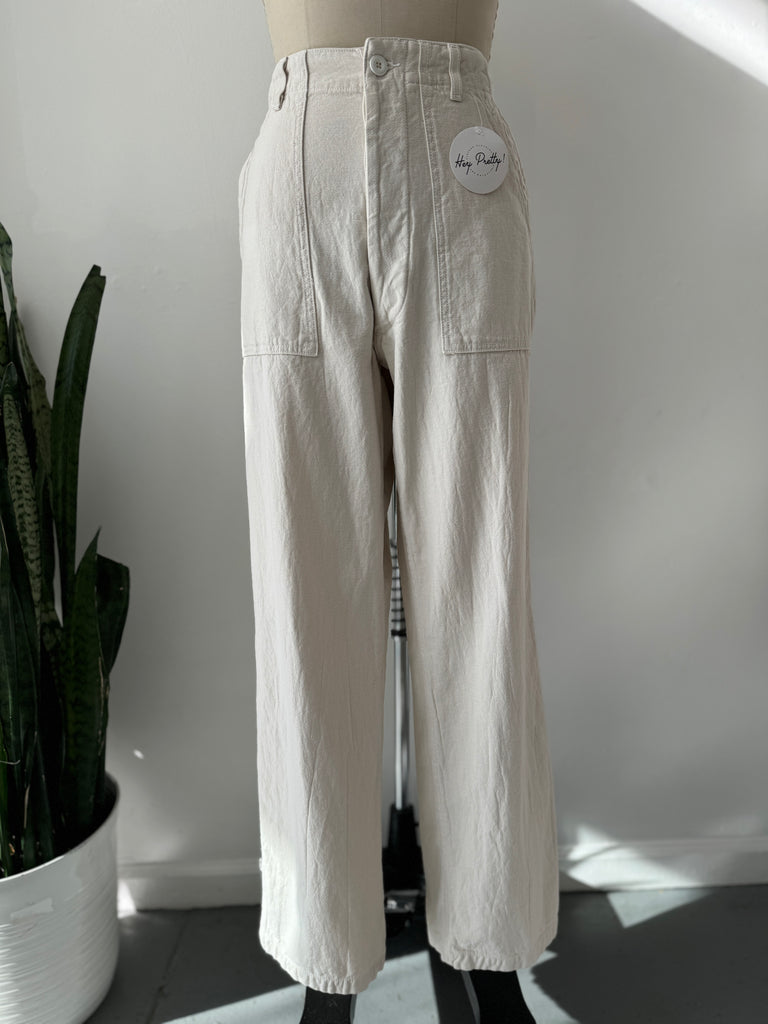 Handmade cotton pants waist "33"