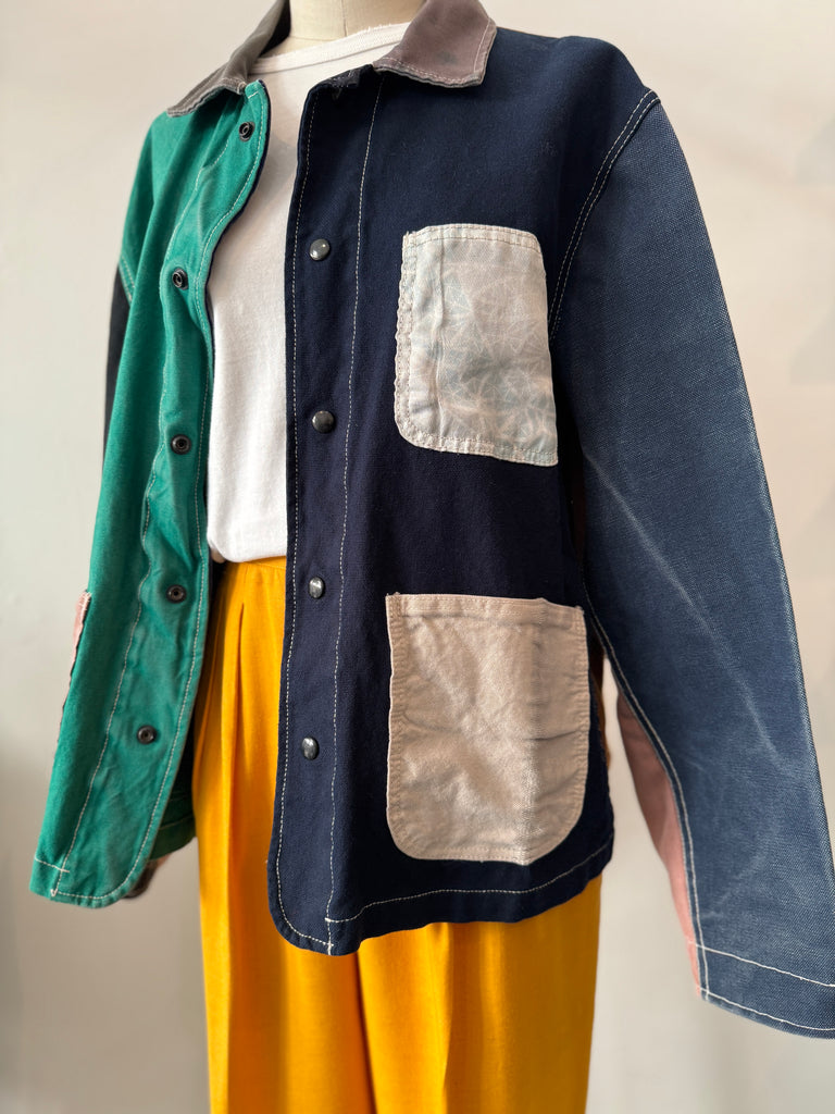 Handmade patchwork chore coat