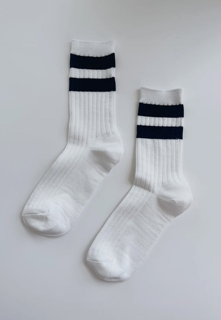 Le bon shoppe | her socks | varsity | black and white