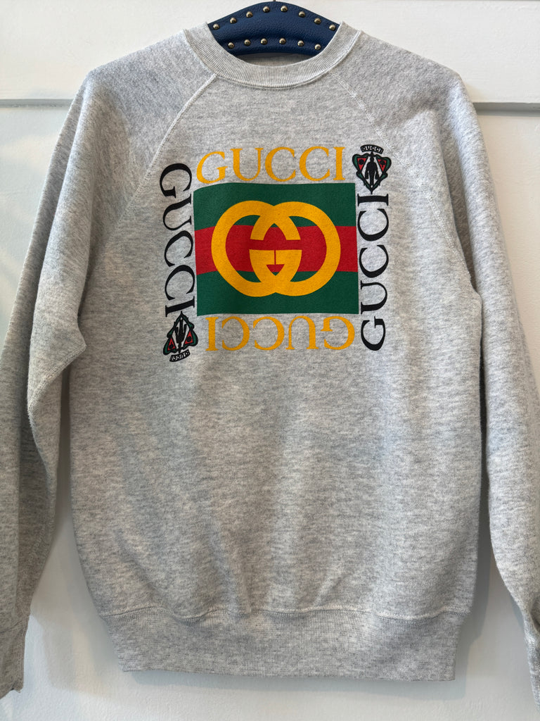 Vintage raglan with faux Gucci