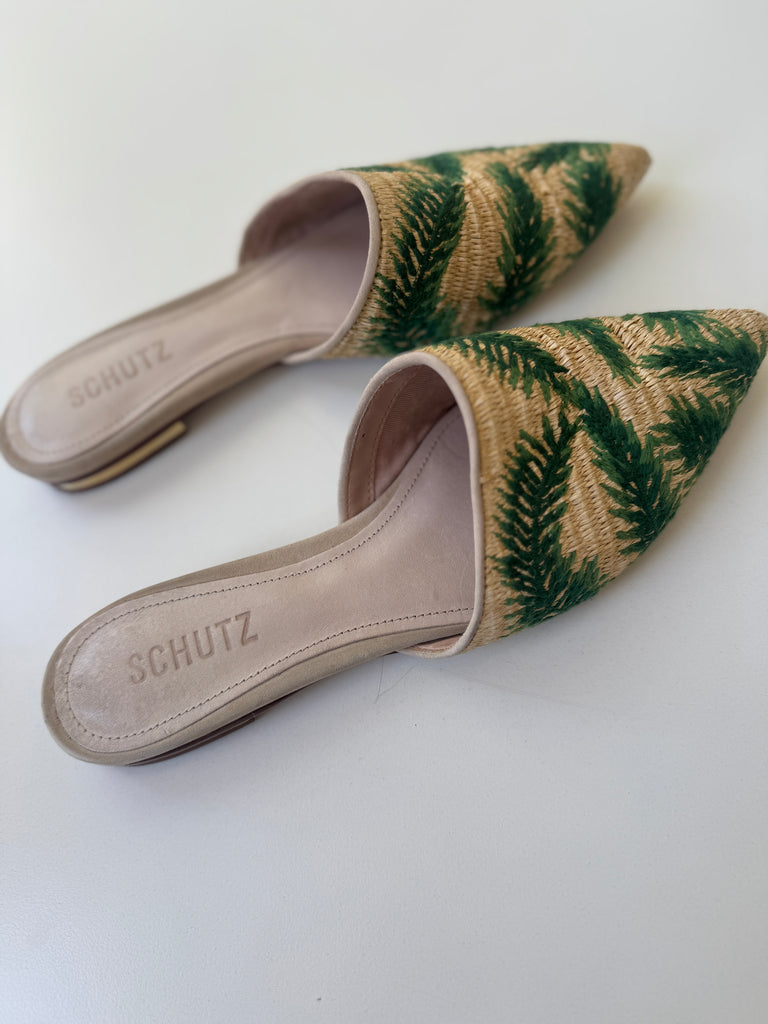 Designer SCHUTZ mule flats