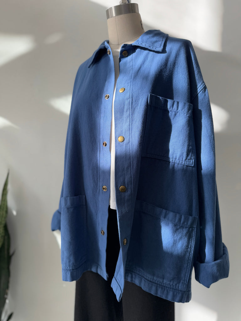 Blue cotton Chore Coat