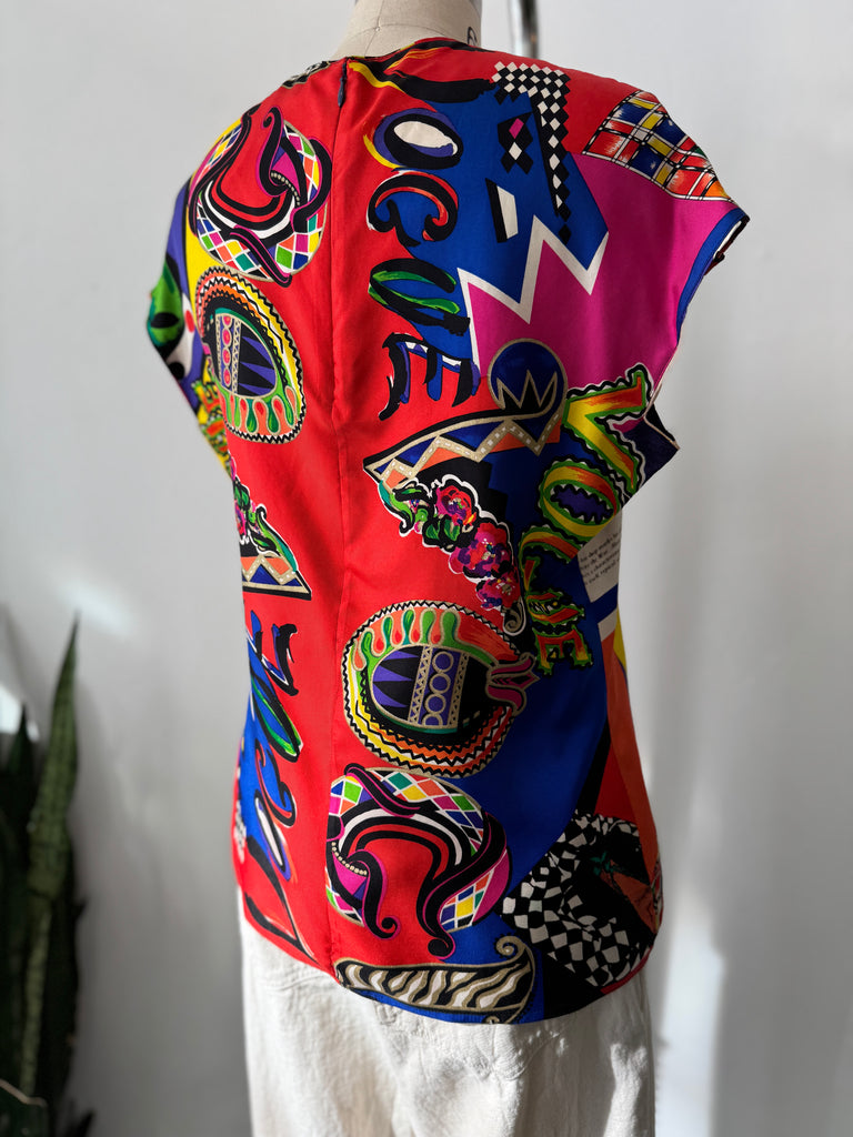 Vintage silk Versace top