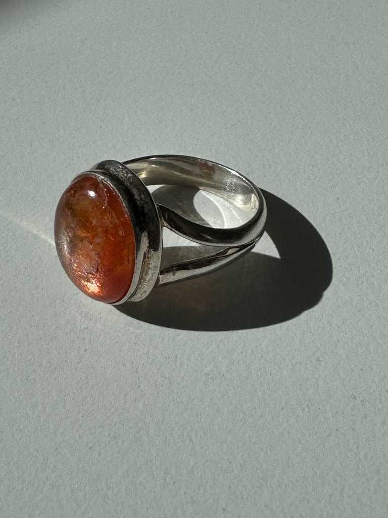 Sun stone ring size 5.5