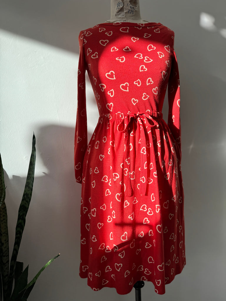 1970’s vintage DVF heart print 2 pc set