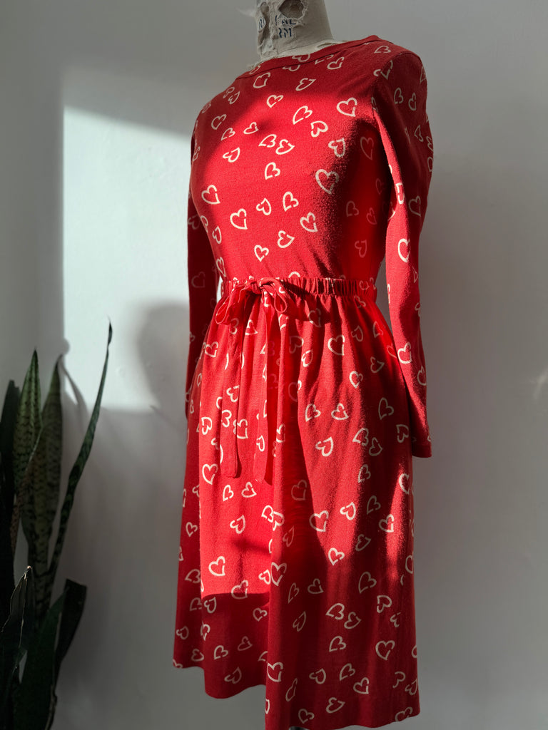 1970’s DVF heart print 2 pc set