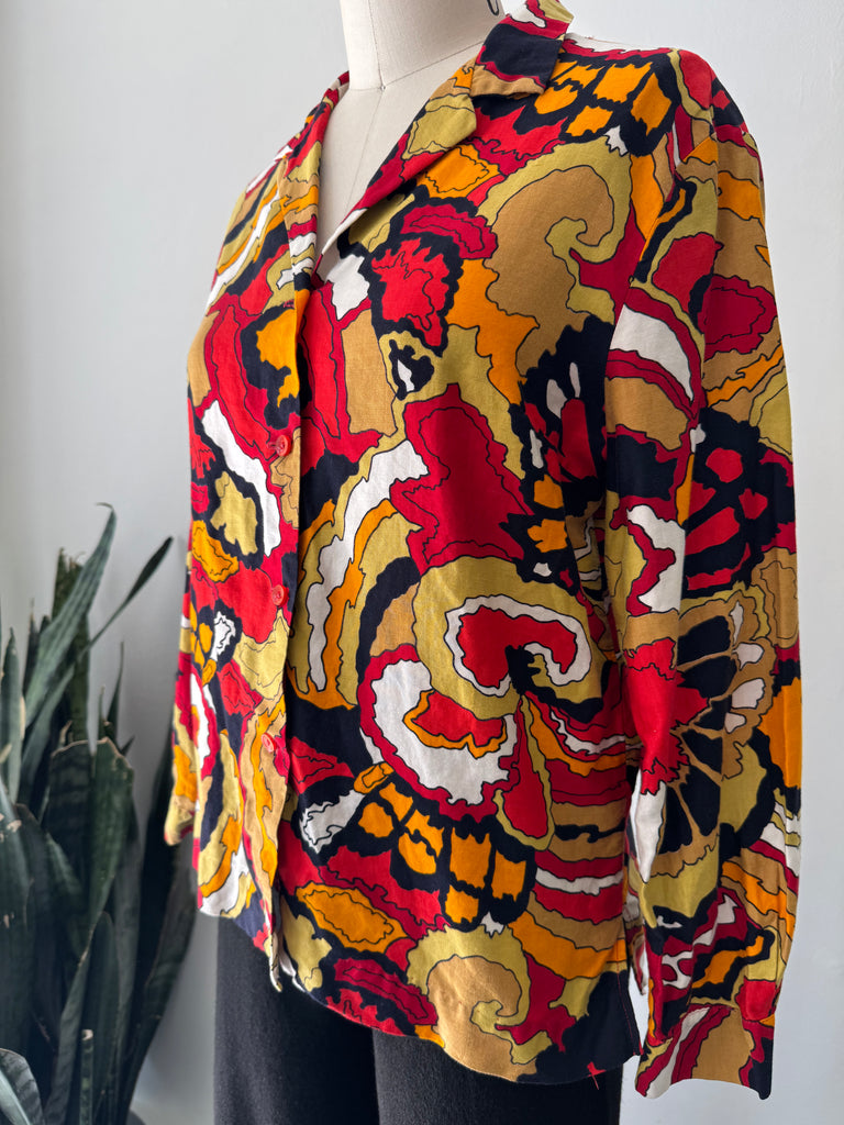 Vintage maximalism print Top