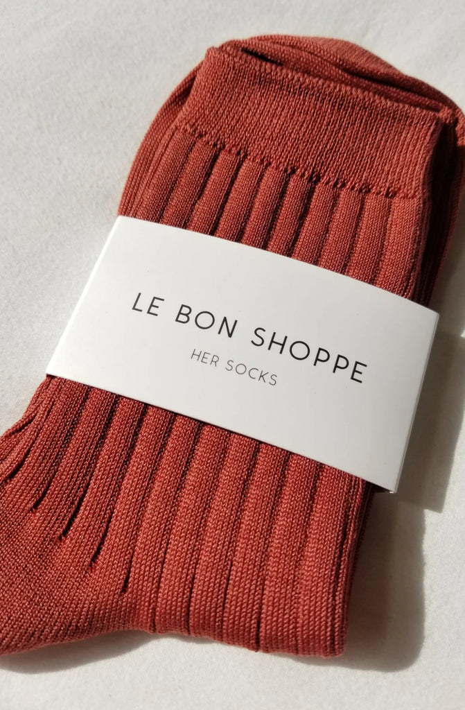 Le Bon Shoppe | her sock mc cotton | terracotta