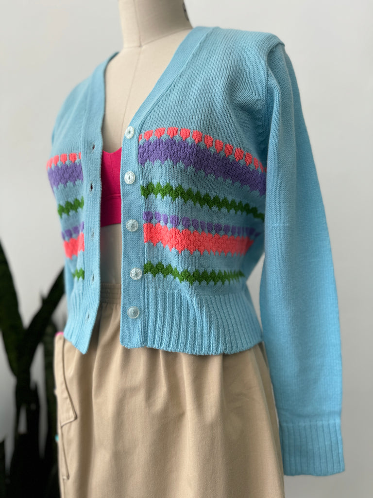 1970's Vintage knit cardigan sweater