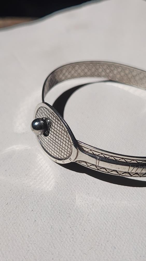 Vintage sterling silver “tennis” bracelet