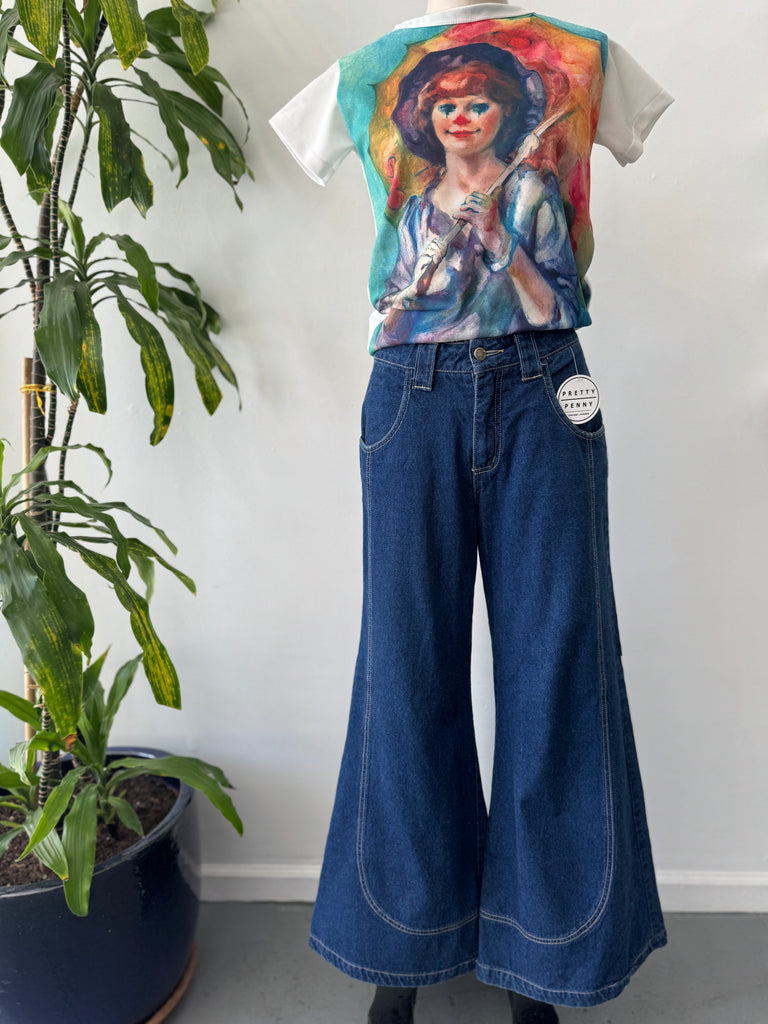 Vintage Paris Blues Experience wide legged pants “29/30”
