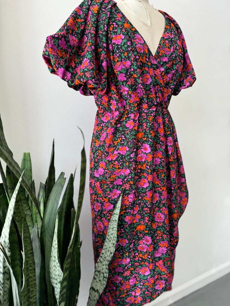 Vibrant floral dress