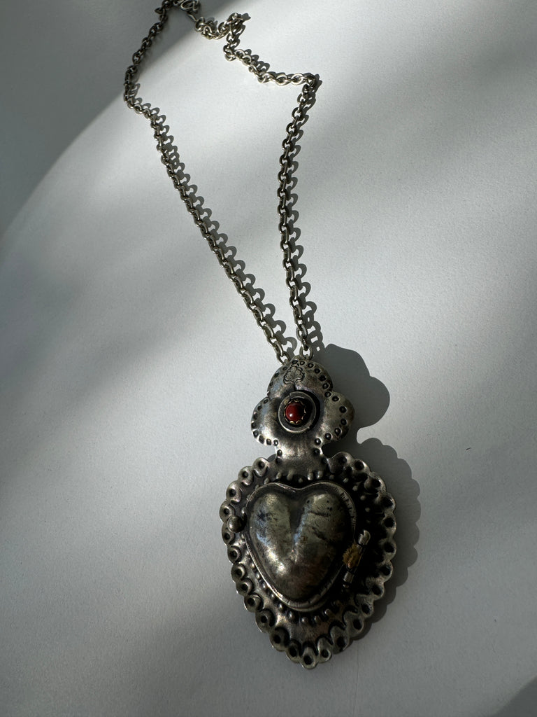 Heart locket necklace