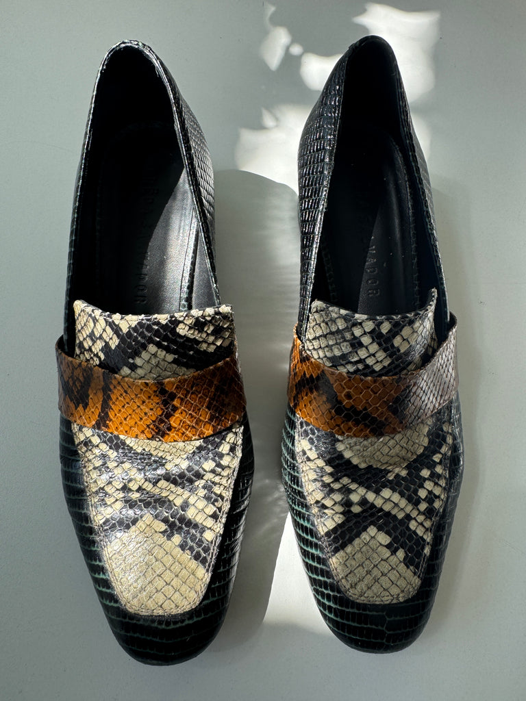 FREDA SALVADOR snake skin shoes 8.5