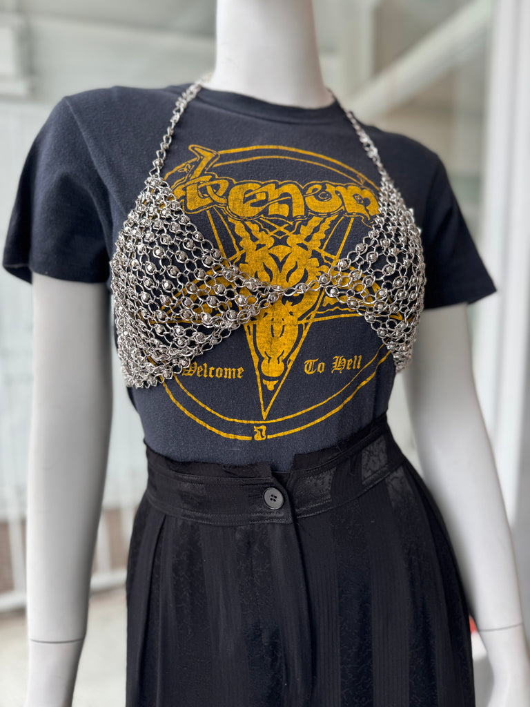 Chain mail bra top