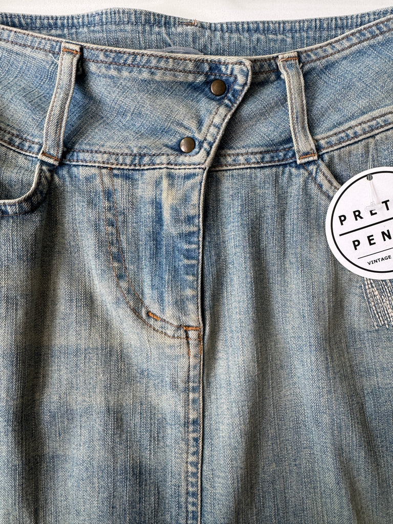 Denim cultura made in Italy denim skirt waist “28-30”