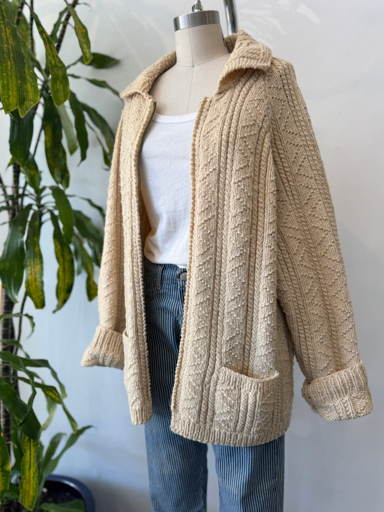 Vintage wool zip up outerwear