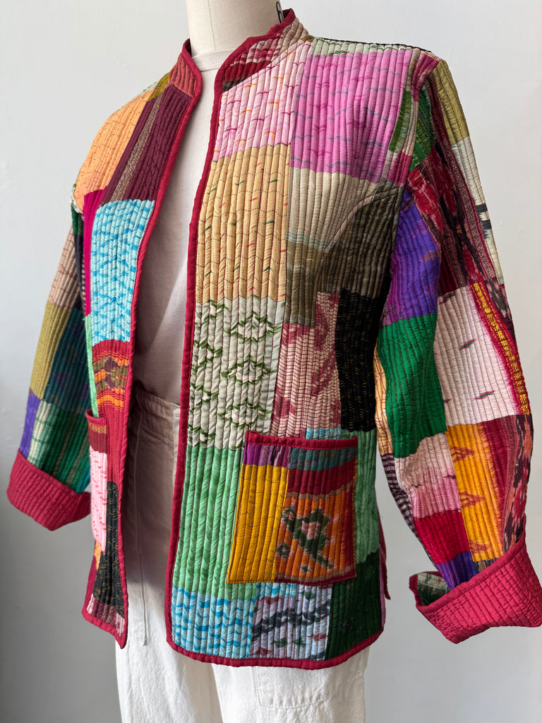 Handmade silk reversible outerwear