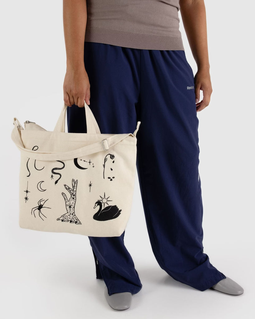 Horizontal Zip Bag |  Embroidered Ballet Icons