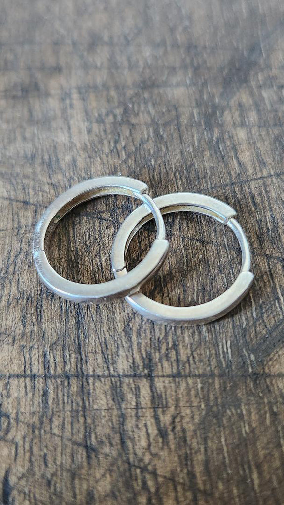 Vintage sterling silver Huggies