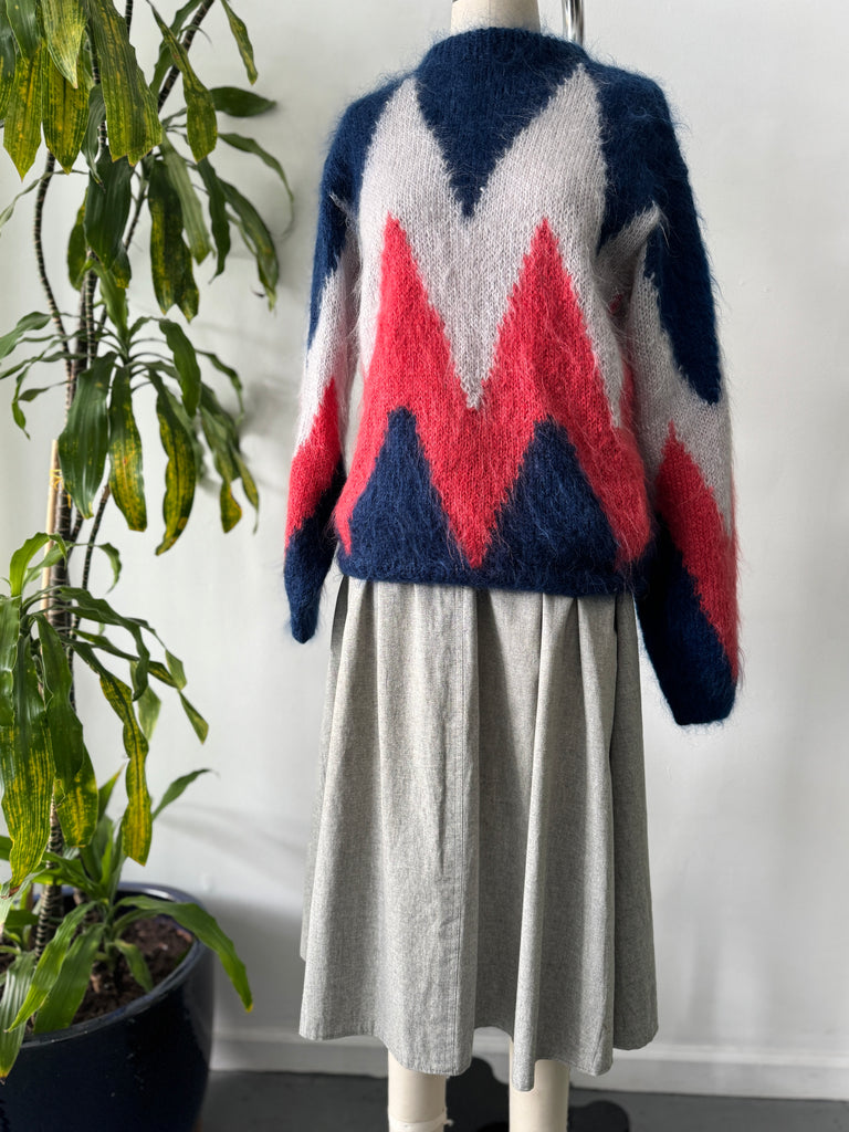 Vintage handmade mohair sweater